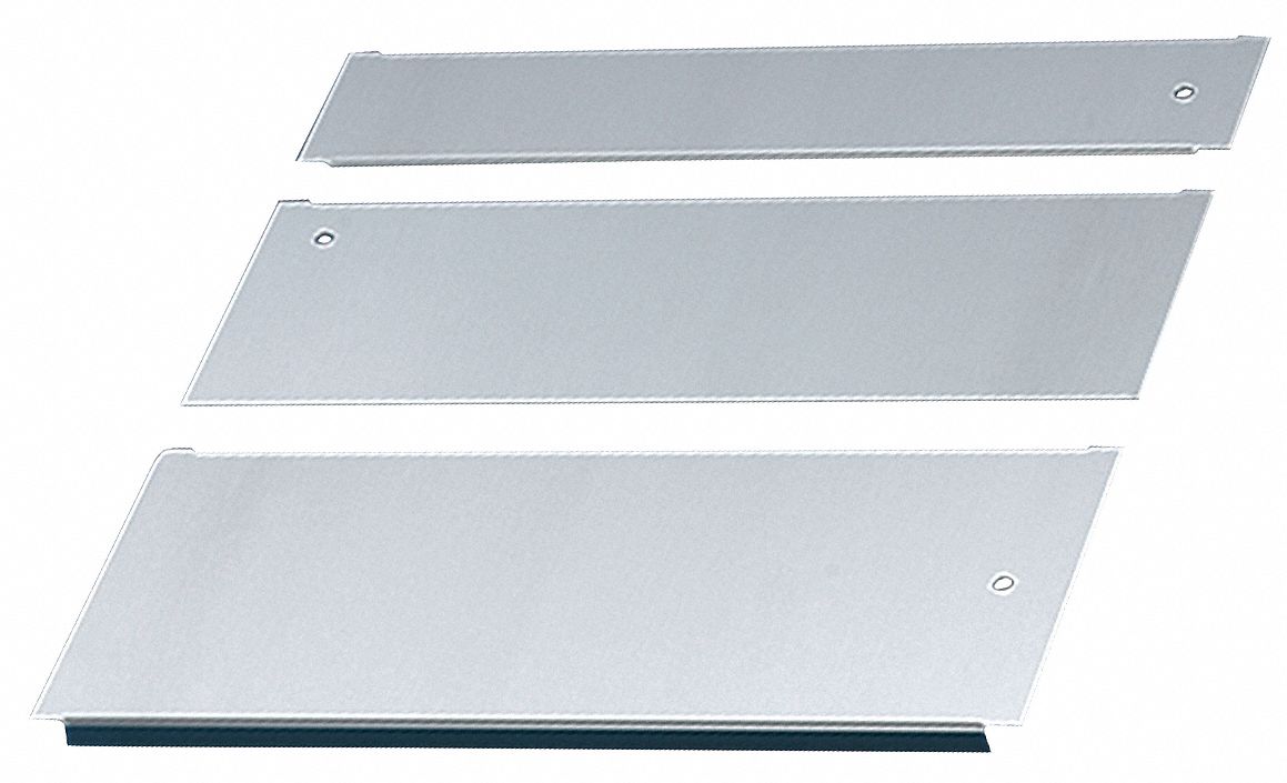 RITTAL Gland Plate, Steel, Zinc Plated Finish 32WZ555001224 Grainger