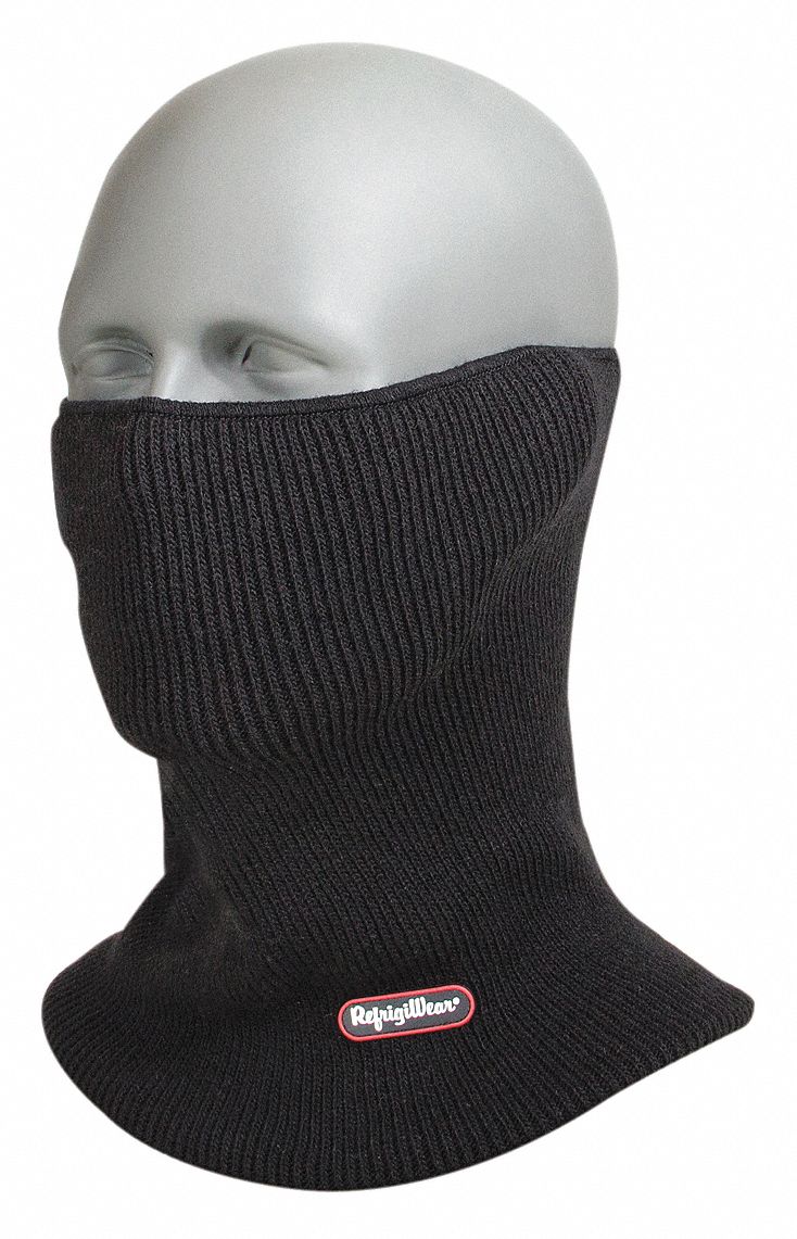 REFRIGIWEAR, Neck Warmer, Black, Neck Gaiter 32XJ550059RBLKOSA
