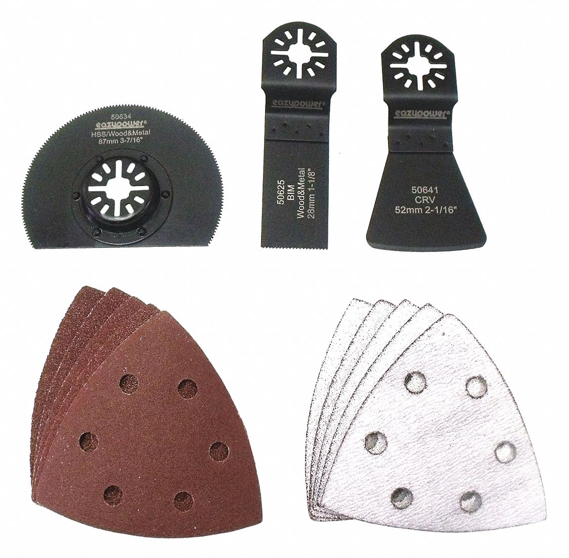 EAZYPOWER Cutting, Scraping, and Sanding Set 3 Blades, Cutting Blade