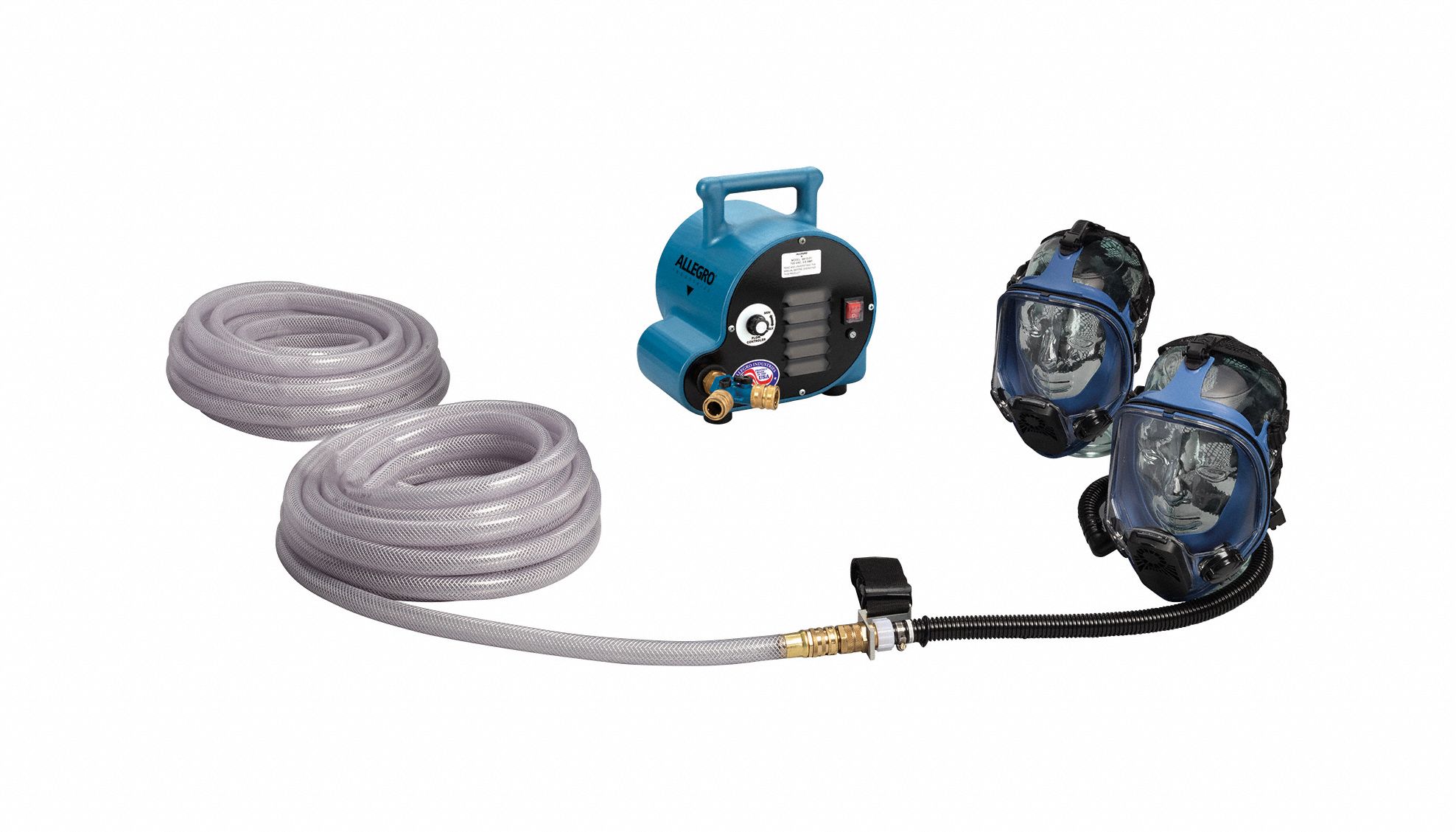 ALLEGRO, 50 ft Hose Lg, Full Mask, Full Mask Breathing Air Blower Respirato 336ZG6920002A