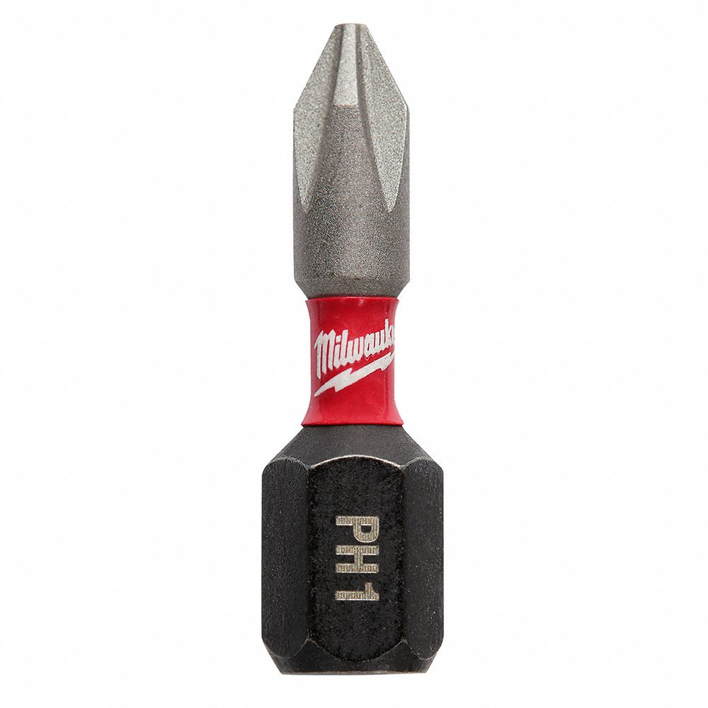 MILWAUKEE, 1 Fastening Tool Tip Size, 1 in Overall Bit Lg, Insert Bit