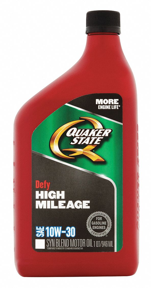 QUAKER STATE, Synthetic Blend, 1 qt Size, Engine Oil 33GR69550043280