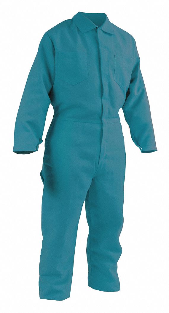 Proban FR Green Coveralls,w/Knee Pads,M Grainger