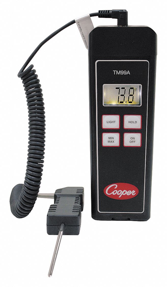 COOPER ATKINS Thermistor Thermometer, Thermistor, Number of Channels 3