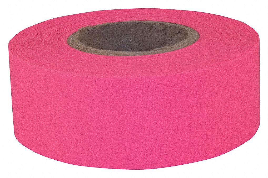 C.H. HANSON TAPE FLAGGING ARCTIC 150FT GLO PINK Barrier, Flagging and
