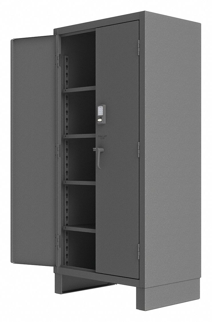 DURHAM MFG Heavy Duty Storage Gray, 78" H X 36" W X 24" D