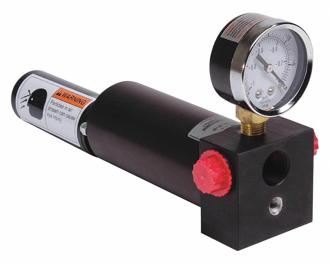 GAST Vacuum Ejector,Single Unit with 1/8 in NPT Pressure Port Size and 4,810.0 lpm Vacuum Flow