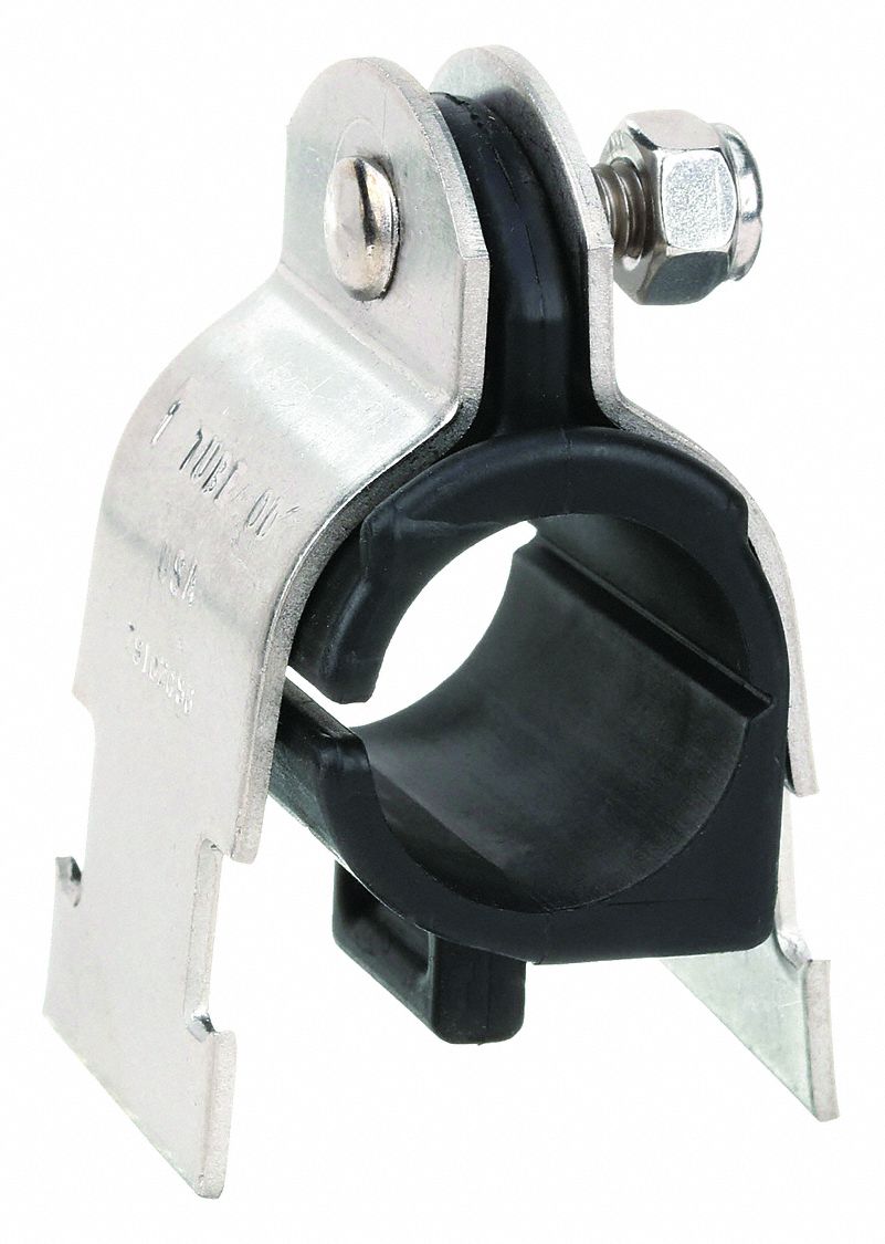 Stainless Steel 316 Clamp, Standard TPE Cushion Tube Clamps Grainger