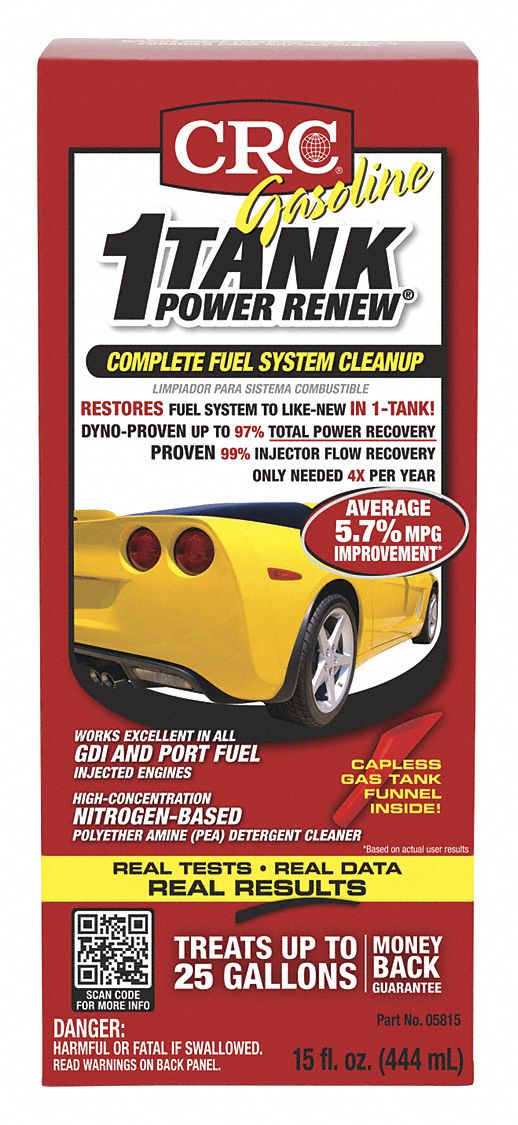 CRC, Complete Fuel System Cleanup 33KL4205815 Grainger