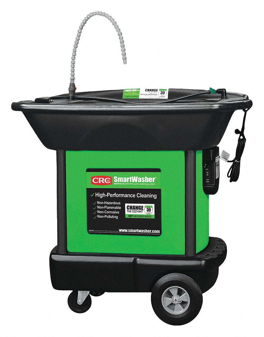 SMARTWASHER Parts Washer, Mobile, Tank Cap. 25 gal. 33KL4414162