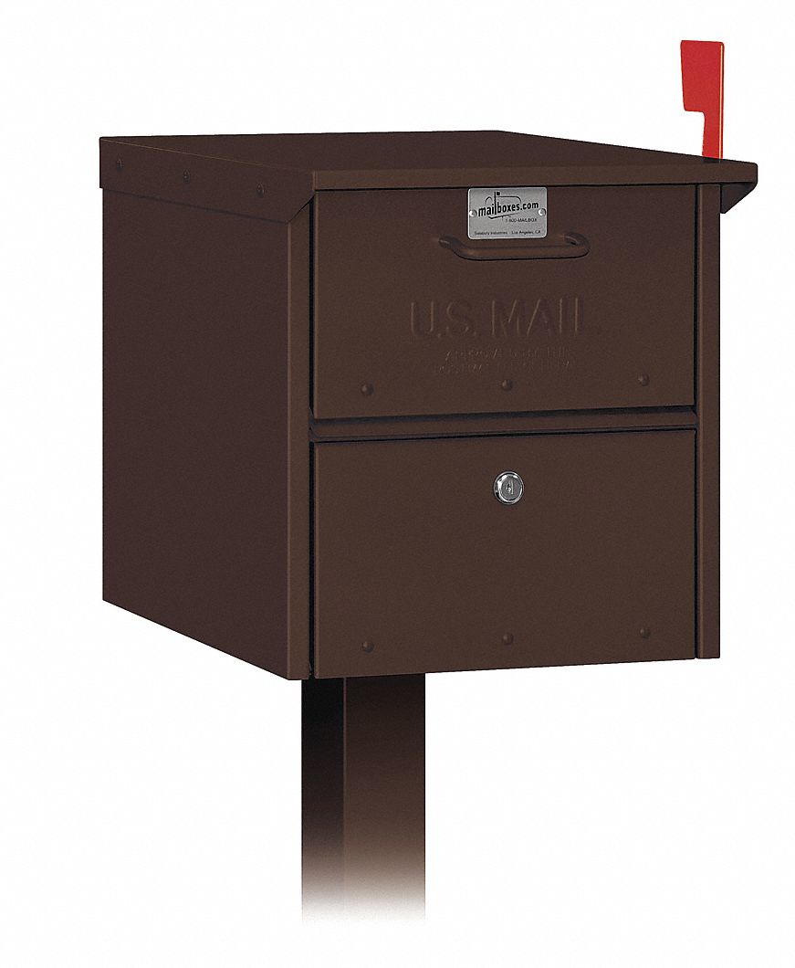 SALSBURY INDUSTRIES Designer Roadside Mailbox, Bronze 33KT134325D