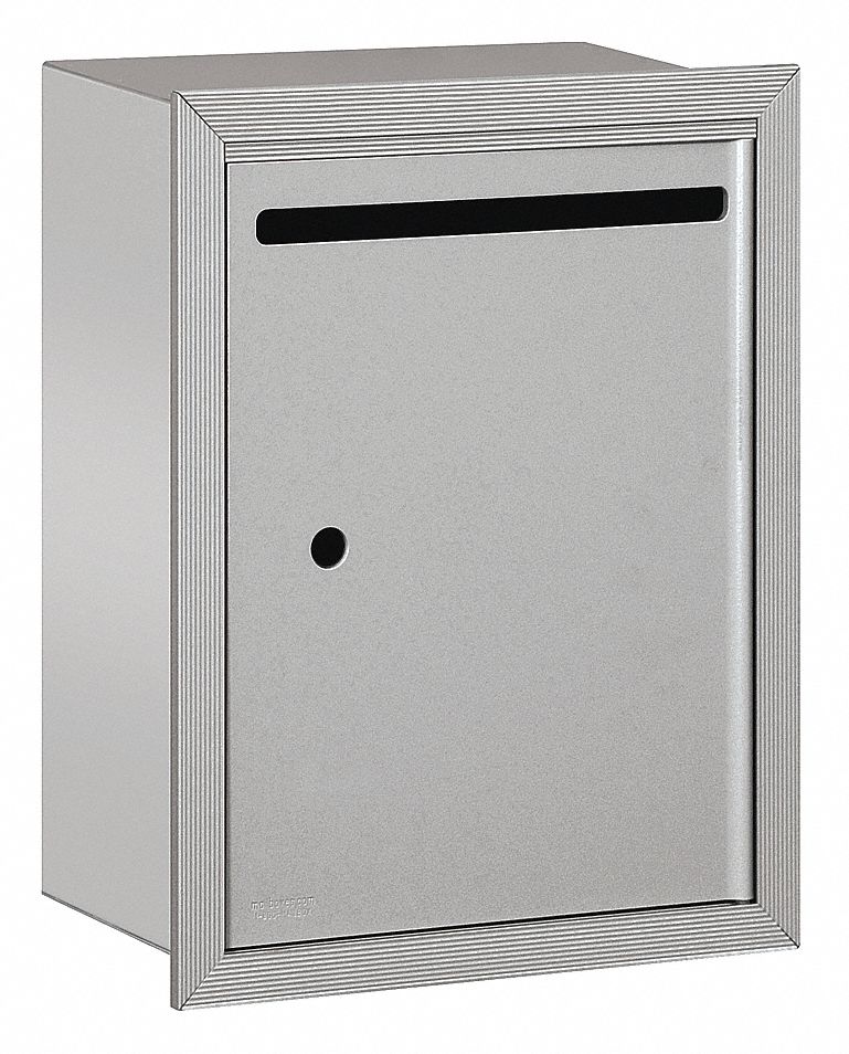 SALSBURY INDUSTRIES Letter Box, Standard, Recessed, Aluminum 33KT59