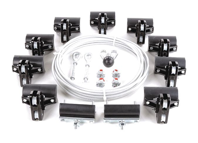 DAYTON 33N205 Festoon System Kit,1/4 In Rope,L 60 Ft 190735260692 eBay