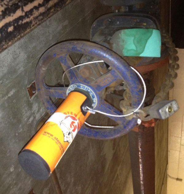 STEM SHIELD Valve Cover, PVC Core with Elastafoam Wrap, Yellow 33NT01