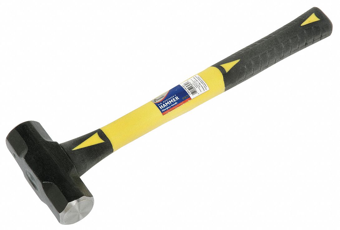 ABILITY ONE Hand Drilling Hammer, Engineer, 3 lb, 16inL 33NT305120
