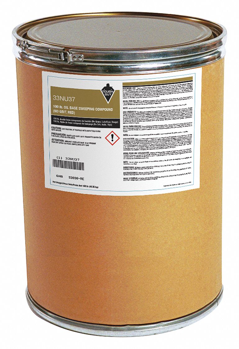 TOUGH GUY Red Sawdust Sweeping Compound, 1 EA 33NU3733NU37 Grainger