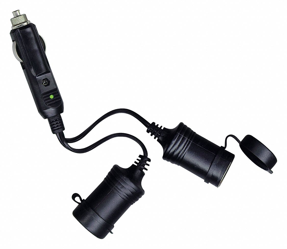 ROADPRO Power Adapter, 2 Outlet, 12V 33NU58RPPS223 Grainger