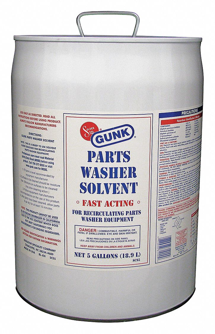 GUNK General Purpose Cleaner and Degreaser Solvent, 5 gal Cleaner