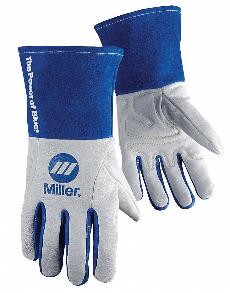 MILLER ELECTRIC Welding Gloves, M, Welding, 1 PR 33RN16263347 Grainger
