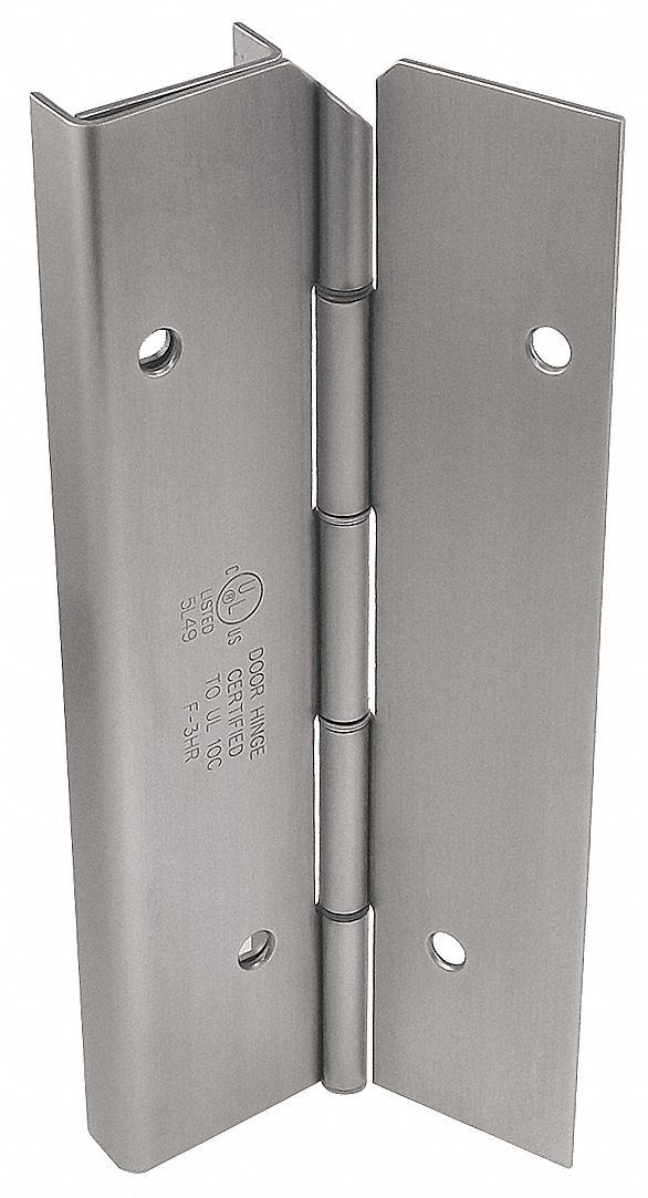 MARKAR 180 ° Continuous Hinge With Holes, Satin Stainless Steel, Door
