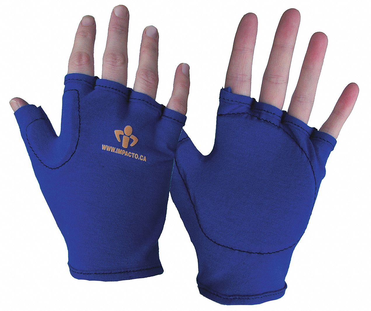 IMPACTO AntiImpact Gloves, Nylon, Grain Leather Palm Material, XL