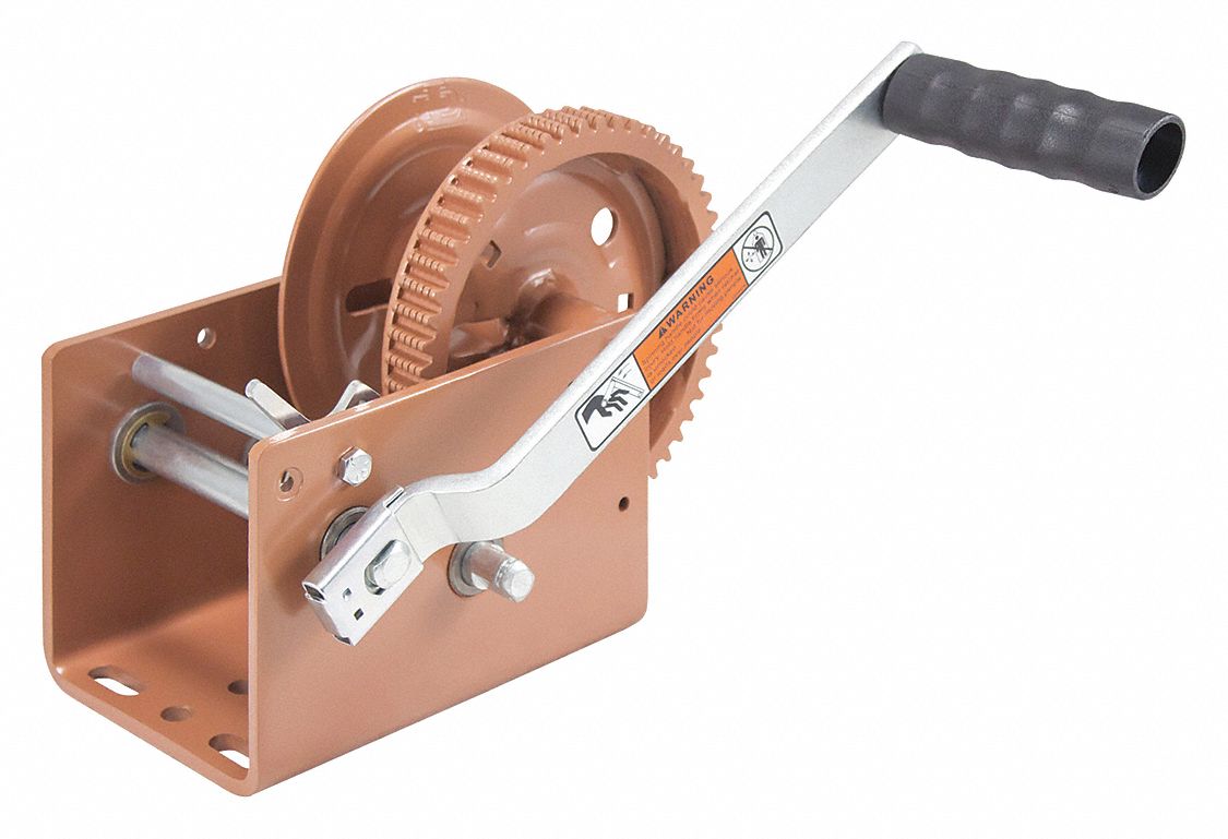 DUTTONLAINSON 7 1/2 inH Pulling Hand Winch with 3,200 lb 1st Layer