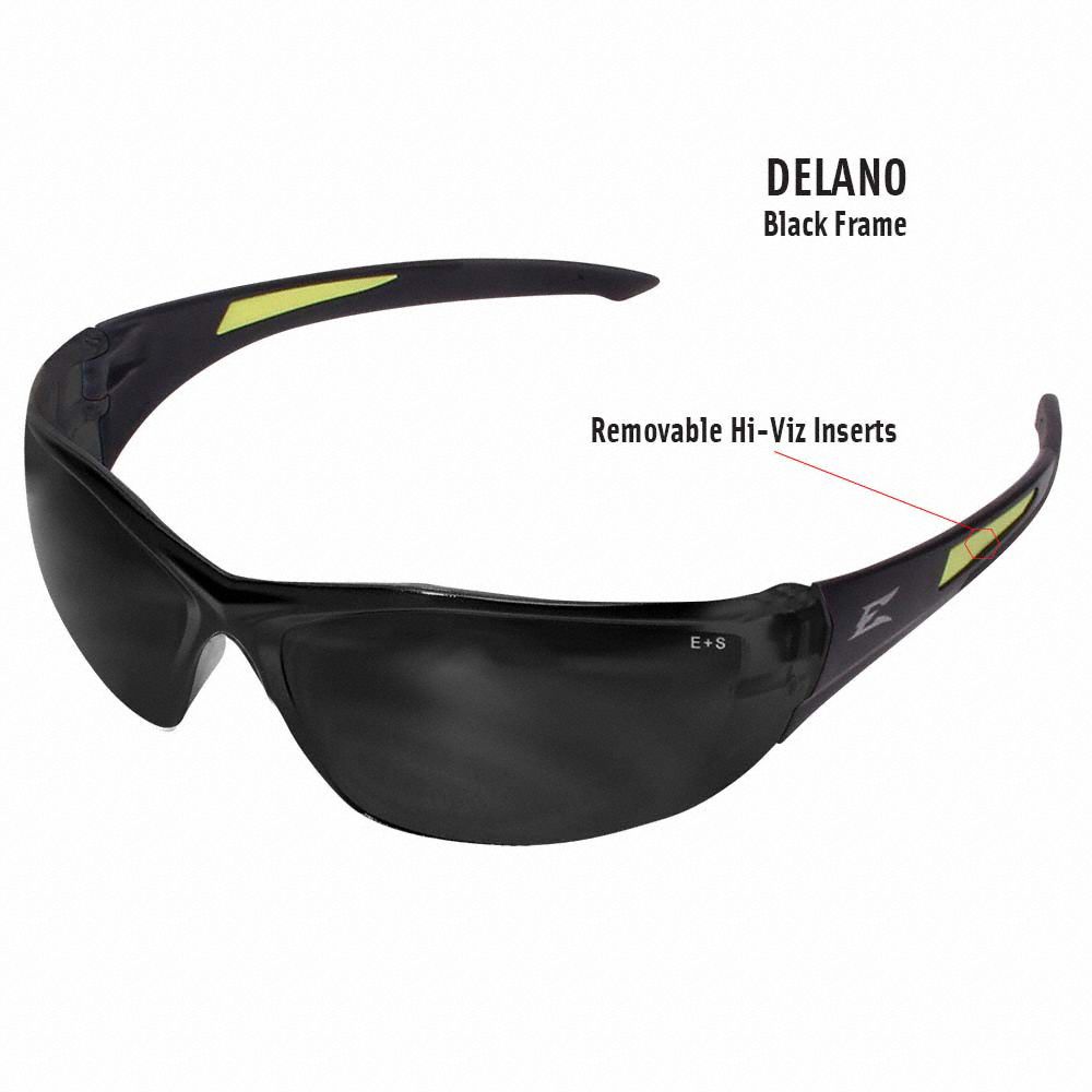 EDGE EYEWEAR Safety Glasses AntiScratch, No Foam Lining, Wraparound