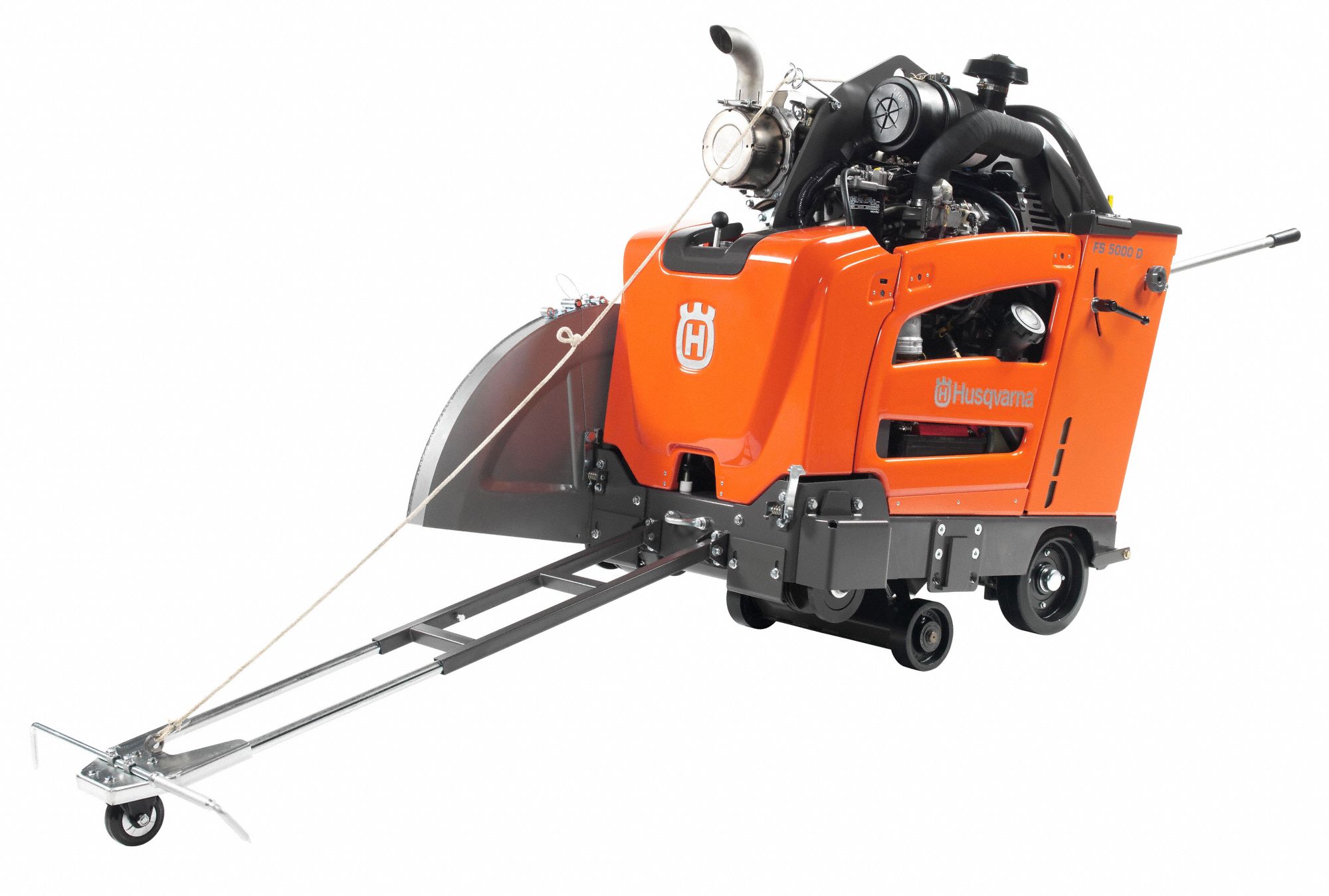 HUSQVARNA Asphalt, Concrete, Wet, WalkBehind Concrete Saw, 26 in Blade