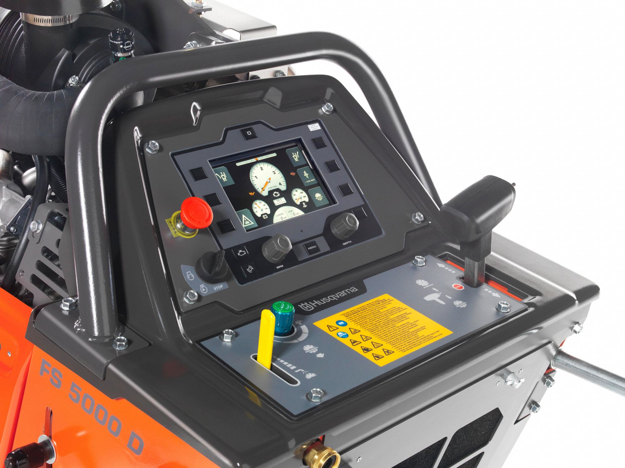 HUSQVARNA WalkBehind Concrete Saw 26 in Blade Dia., Wet, 10 1/2 in