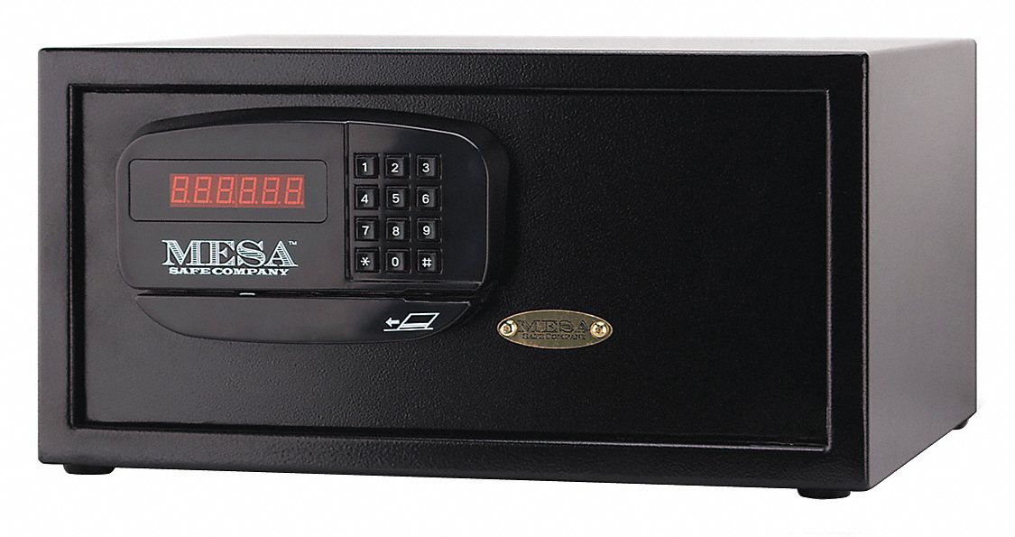 MESA SAFE COMPANY Hotel Safe, 1.2 cu. ft., Black, 35 lb. 33UJ39