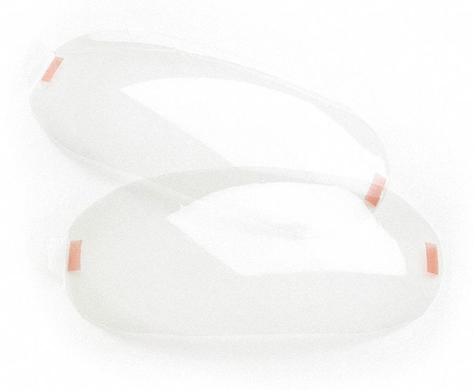 SUNDSTROM SAFETY Lens Covers, Adhesive Locations Sides, Polycarbonate