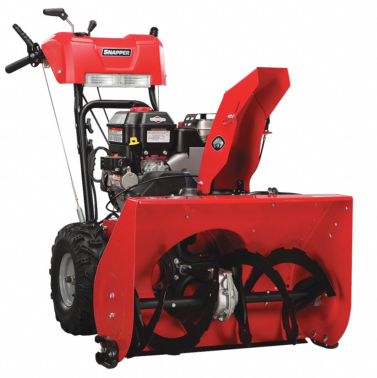 SNAPPER Snow Blower, Clearing Path 24 in, Fuel Type Gas, 12 in Auger