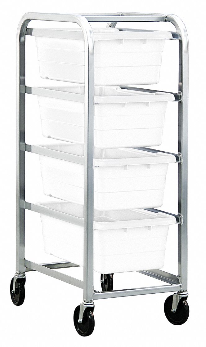QUANTUM STORAGE SYSTEMS, 4 Bins/Tubs, Lightweight CorrosionResistant