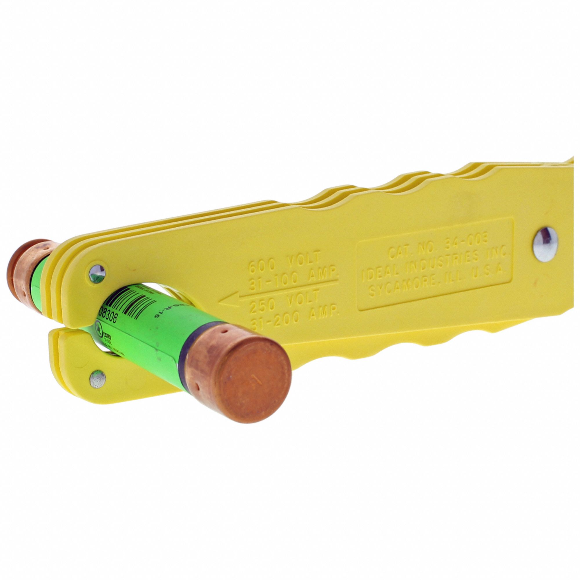 IDEAL Fuse Puller 3/4 in to 2 1/2 in, 31 A to 600 A, 0.416666666 V Volt Rating, 12 in Lg