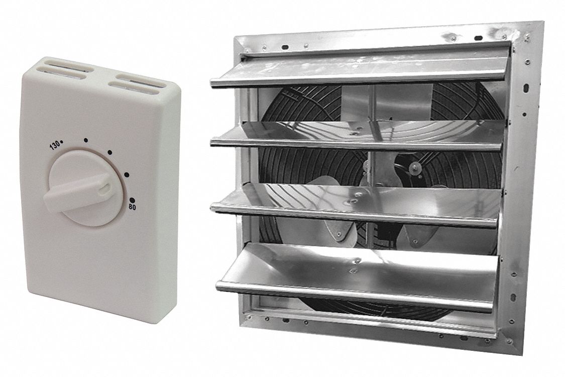 Gable Mount, Electric Motor, Attic Exhaust Fan 347HX9347HX9 Grainger