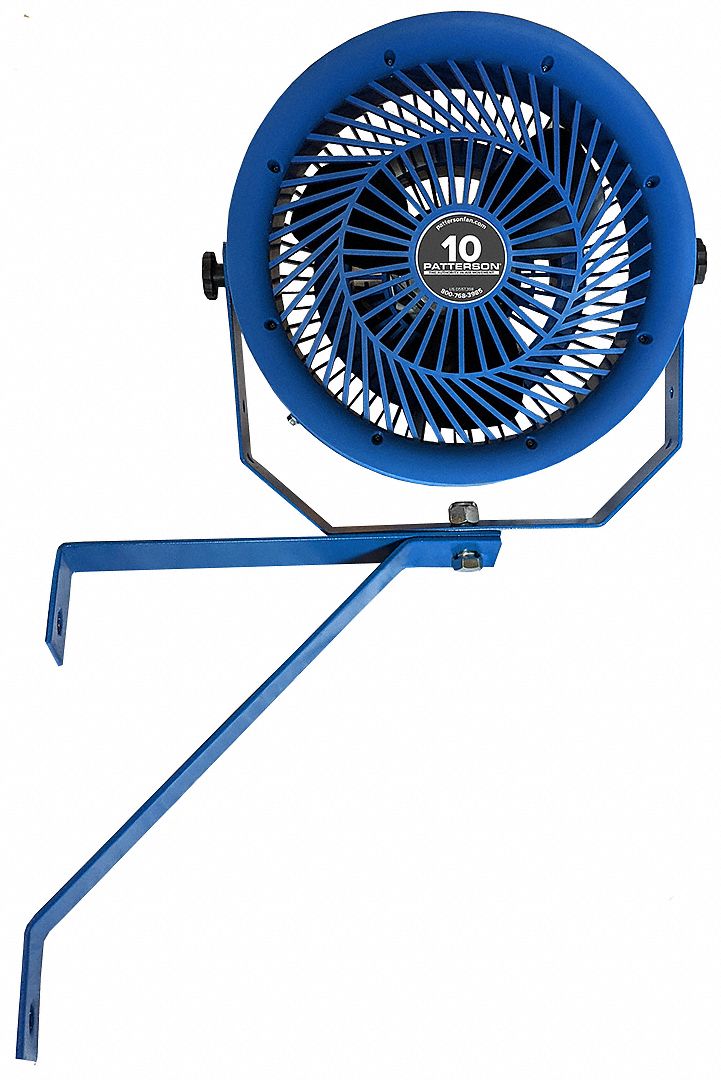PATTERSON, 10 in Blade Dia, 600/800 cfm, HighVelocity Industrial Fan
