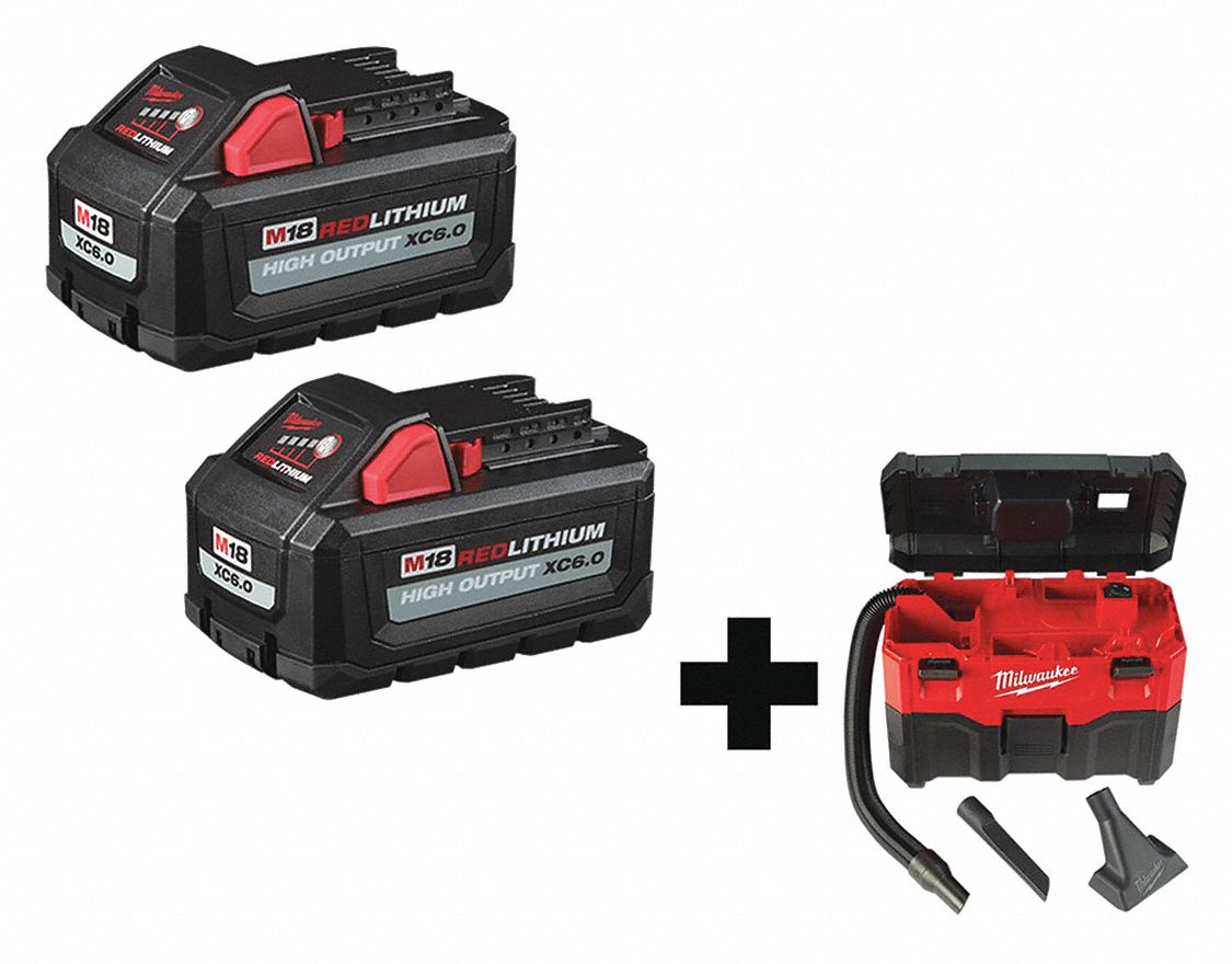 MILWAUKEE, 45 cfm Vacuum Air Flow, 85 dB Sound Level, Portable Shop