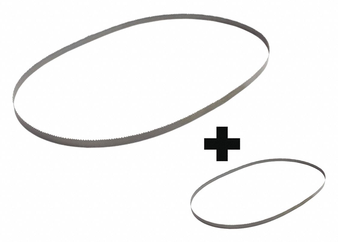 MILWAUKEE, Stainless Steel, 8/10, Portable Band Saw Blade 349VJ548