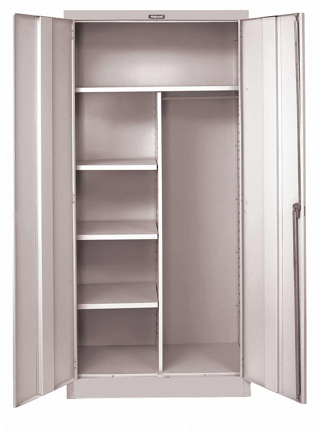 HALLOWELL Storage 48 in x 24 in x 78 in, 4 Shelves, Swing
