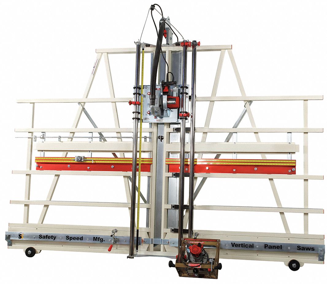 SAFETY SPEED Vertical Panel Saw/Router, 8" Blade Dia., 62" Cutting Height, 120 Volts, 20' Cord