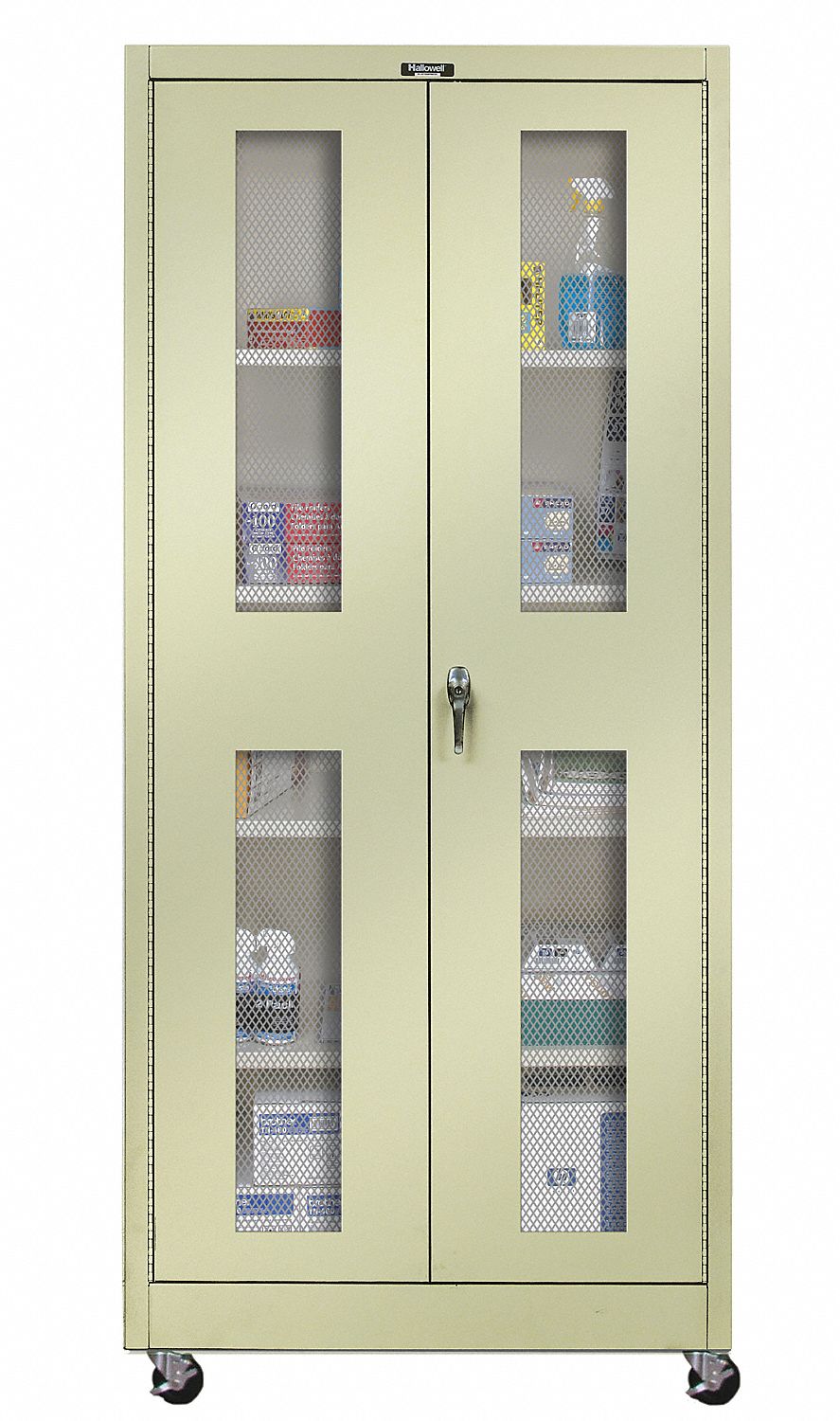 72 X 48 X 24 Storage Cabinet HALLOWELL Storage 48 in x 24 in x 72 in, 4 Adj Shelves, Swing