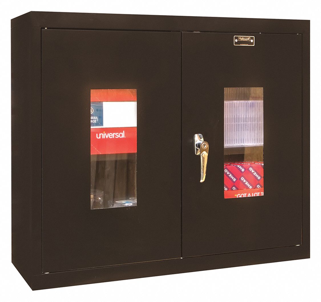 HALLOWELL Wall 30 in x 12 in x 26 in, Clearview, 4 Adj Shelves