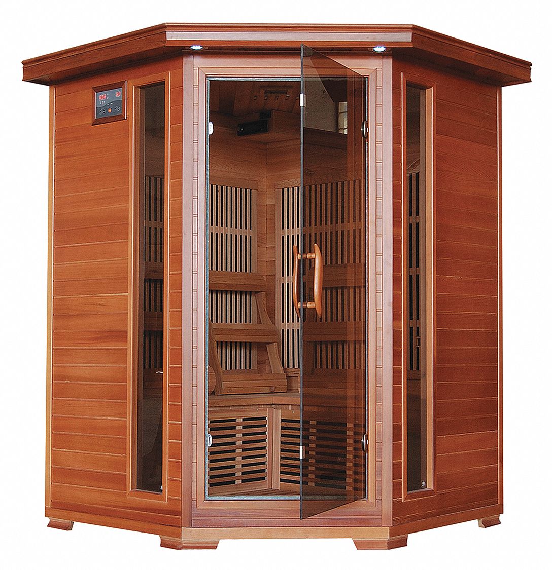 RADIANT Corner, Infrared Sauna, People Served 3, Carbon, 1,805 W Watts