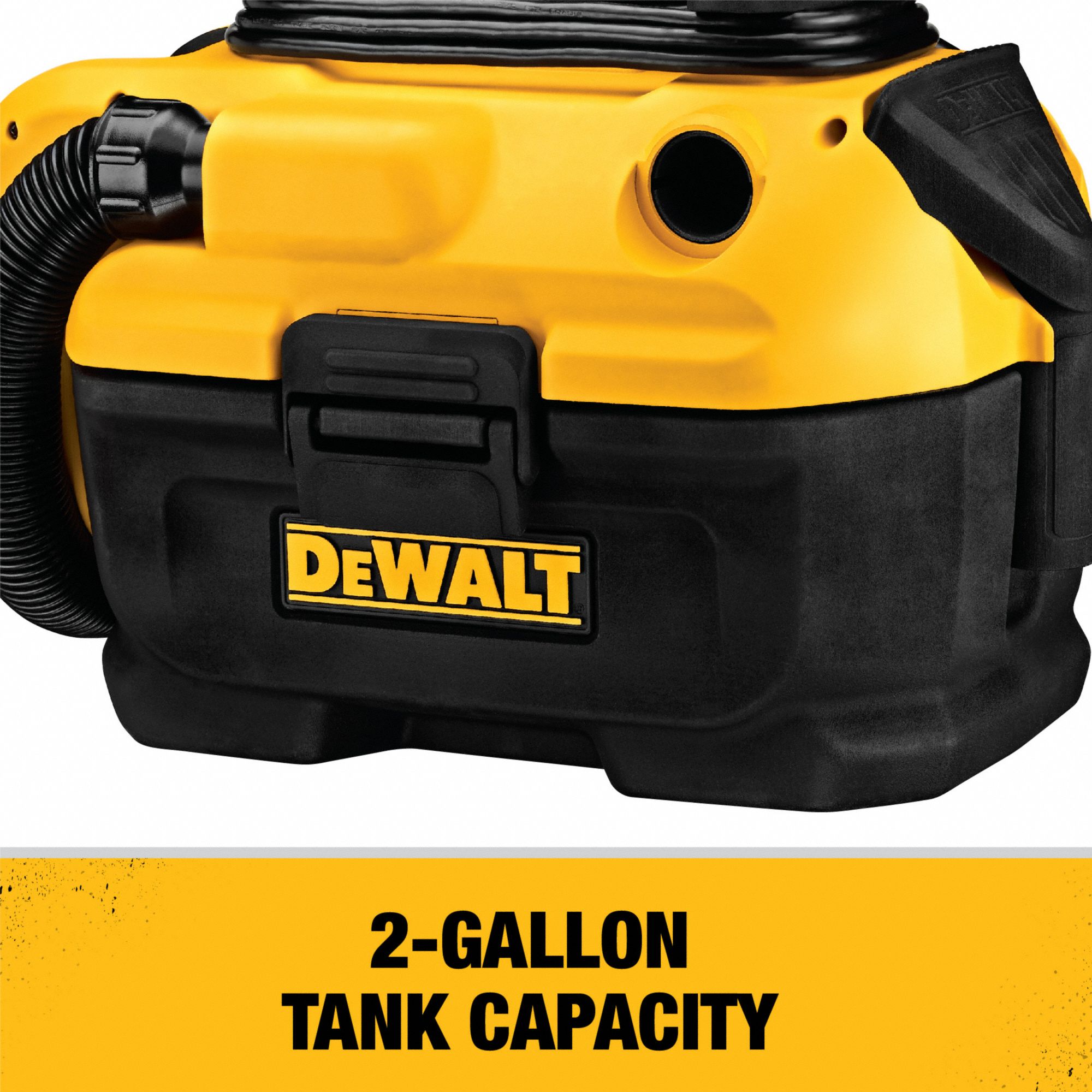 DEWALT Corded/Cordless, Portable Shop Vacuum, 2 gal, Plastic, 31 cfm