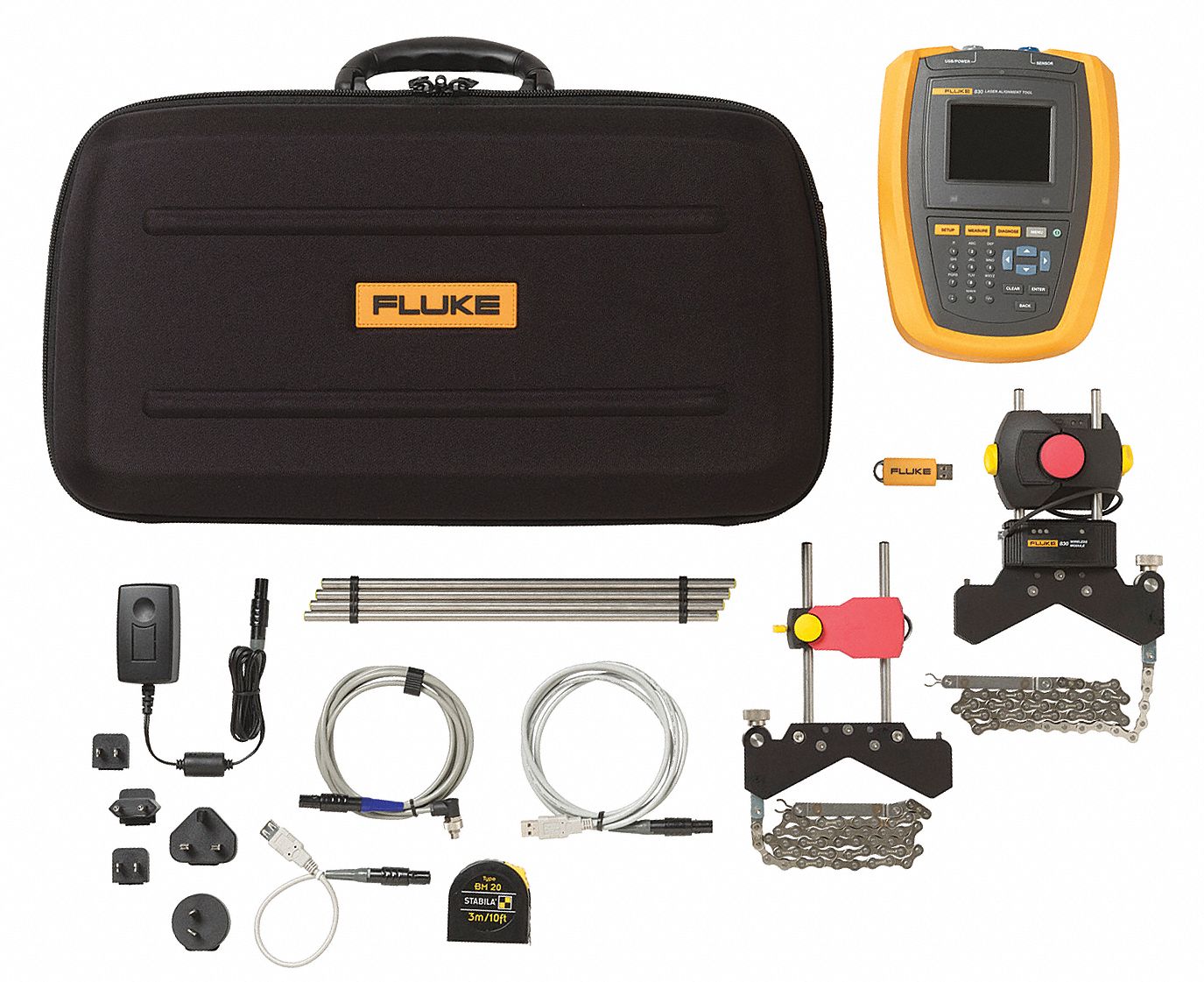 FLUKE Wireless Laser Alignment Tool, 15 ft. 34DC49FLUKE830 Grainger