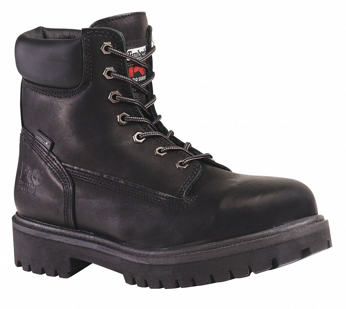TIMBERLAND PRO 6 in Work Boot, 10, M, Men's, After Dark, Steel Toe Type