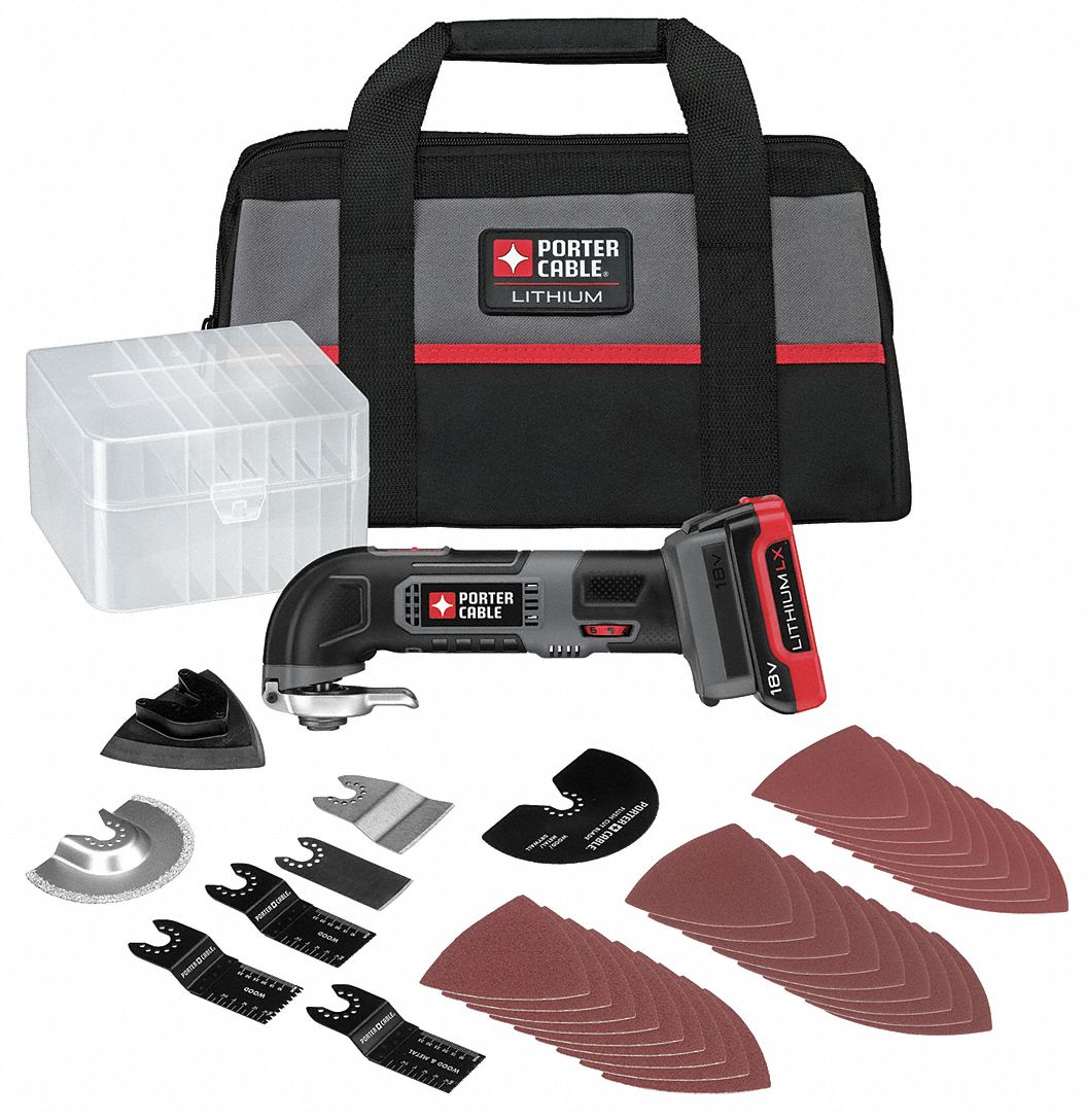 Cordless Oscillating Tool Kit, 18.0 - Grainger