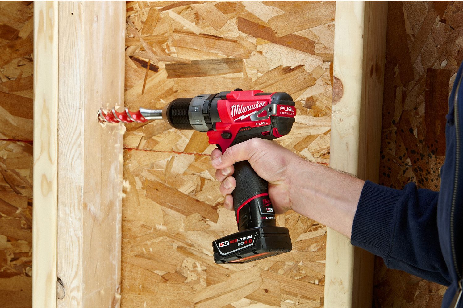 MILWAUKEE Cordless Drill/Driver Kit, 1/2 in Chuck Size 34G850240322