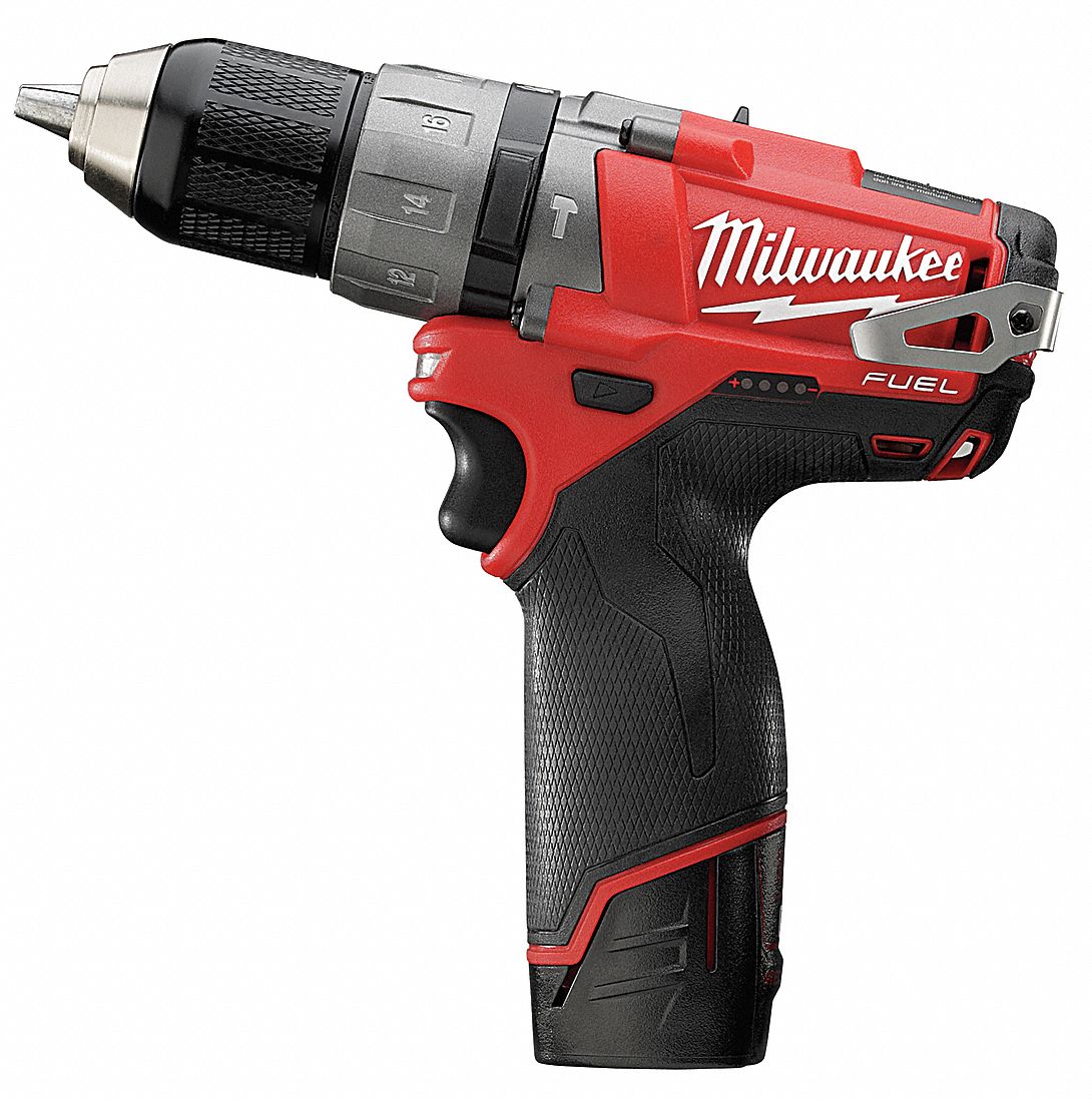 MILWAUKEE 1/2" Cordless Hammer Drill/Driver Kit, 12.0 Voltage, Battery Included 34G852240422