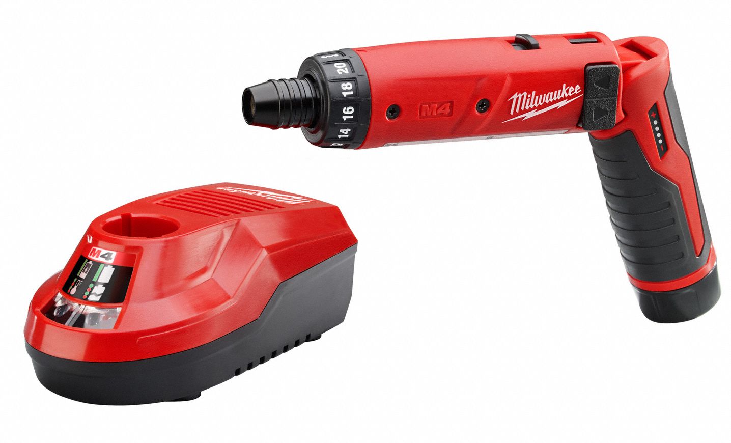 MILWAUKEE Screwdriver Kit, Cordless, 1/4 in Hex Drive Size, 600 RPM